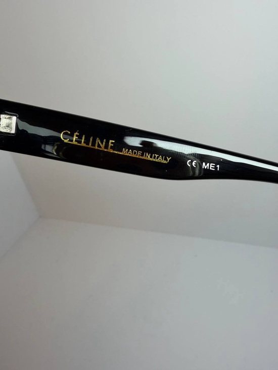 Celine Shadow CL41026/S Sunglasses Black Flat Top Frame/Tortoise Shell Bottom main image 6